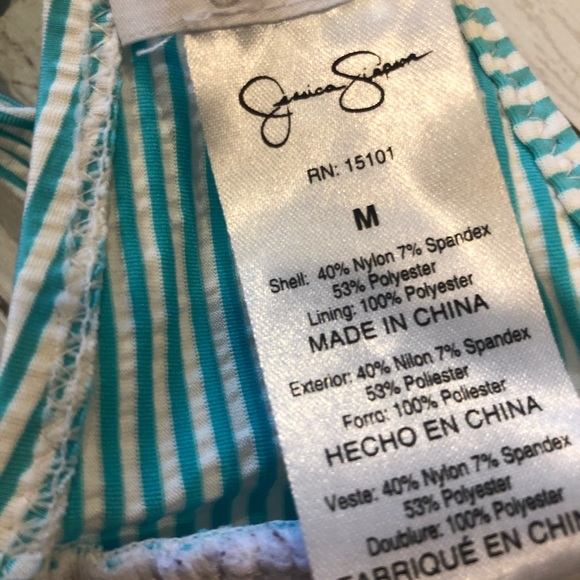 Jessica Simpson 'Seersucker' Ruffle Bikini. - Picture 5 of 12